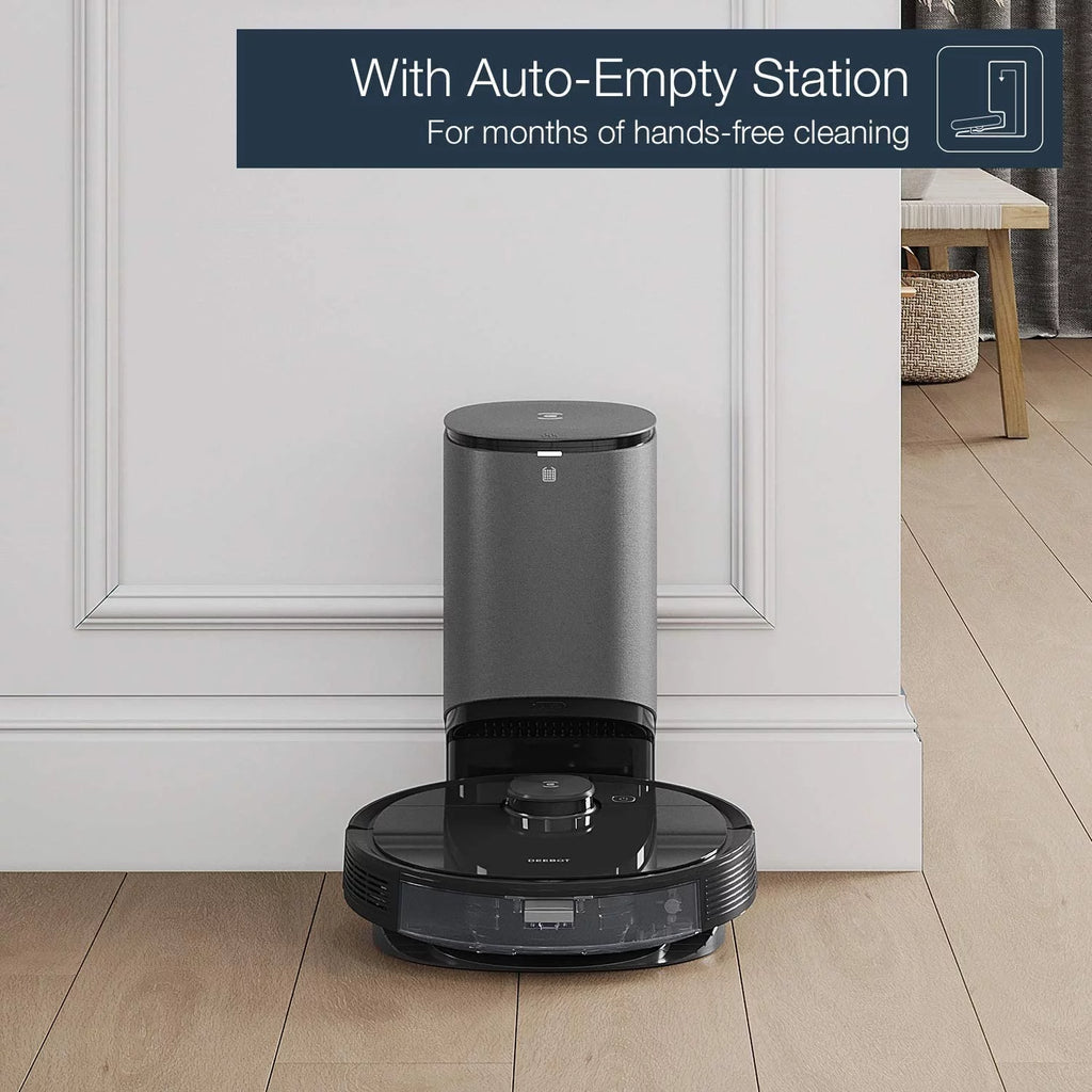 DEEBOT N8+ Vacuum & Mop Robot with Advanced Laser Mapping and Auto-Empty Station