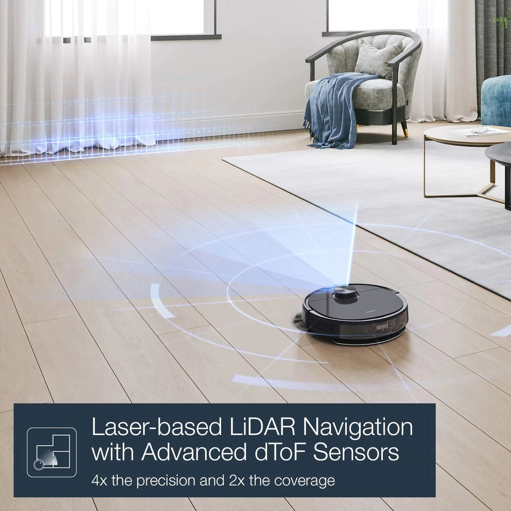 DEEBOT N8+ Vacuum & Mop Robot with Advanced Laser Mapping and Auto-Empty Station