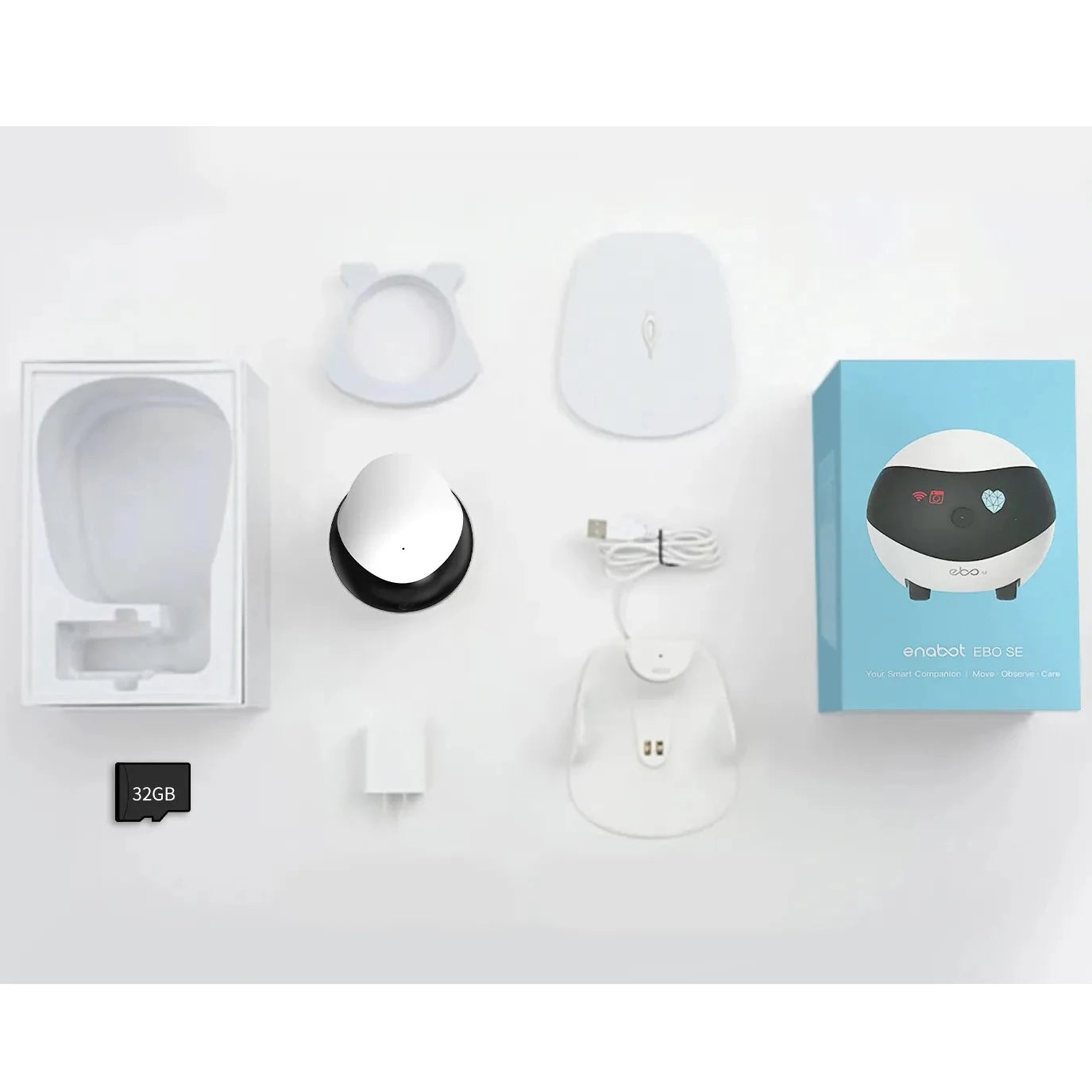 Enabot EBO SE Camera Robot for Dog Cat Baby 1080P Pet Camera Startlight Night Vision Wireless Remote Control