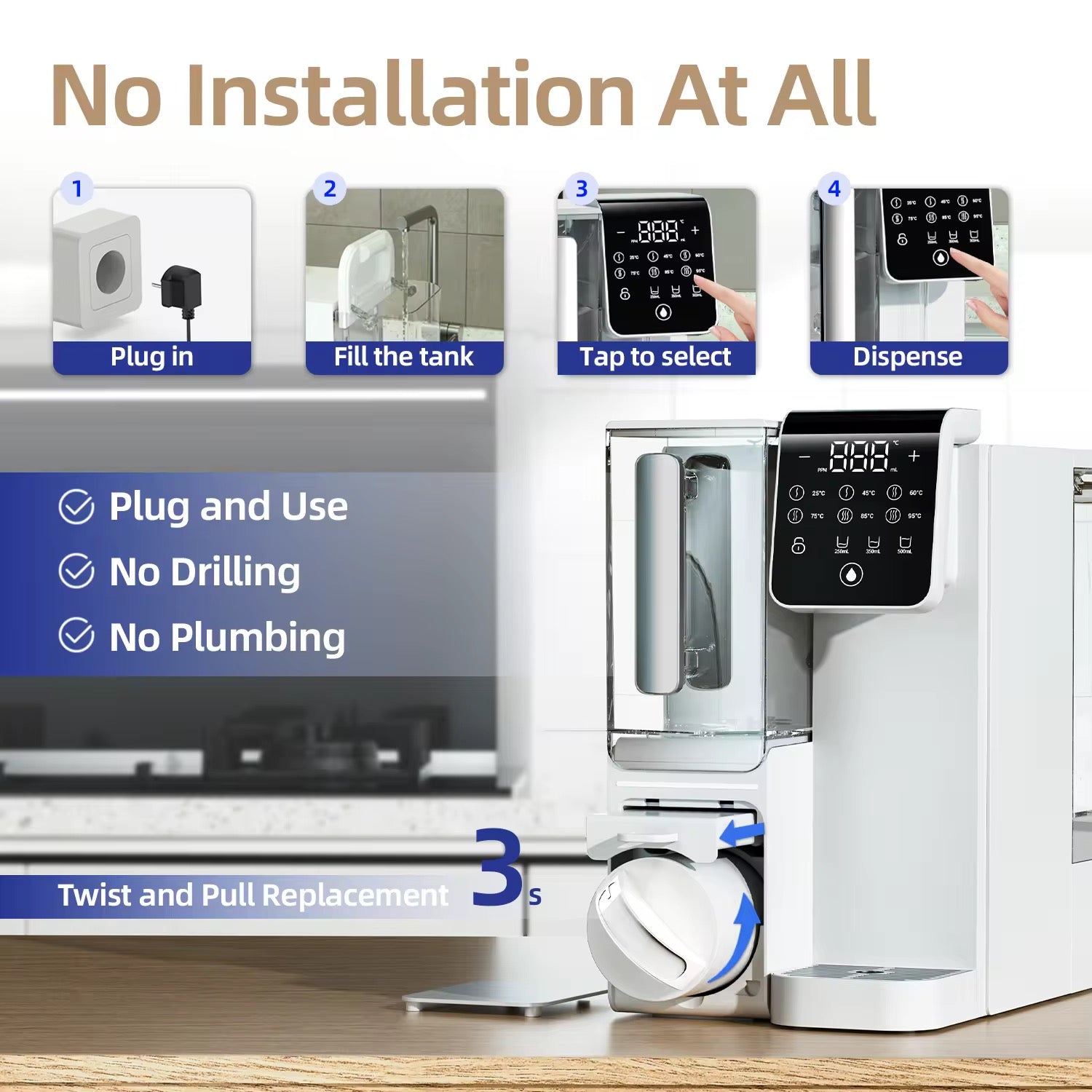Countertop RO Water Filter System