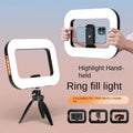 YM200 20W Selfie Portable Phone Rechargeable Ring Light Adjustable Fill Light with Bluetooth Tripod Light Stand for Live Stream