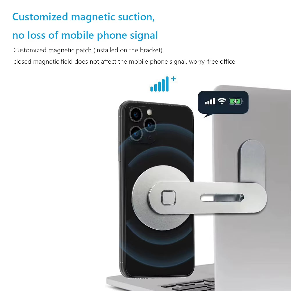 Laptop Phone Holder 15W Wireless Chargeer Computer Monitor Expansion Bracket Magnetic Phone Bracket for Tesla Model 3/Y/X/S