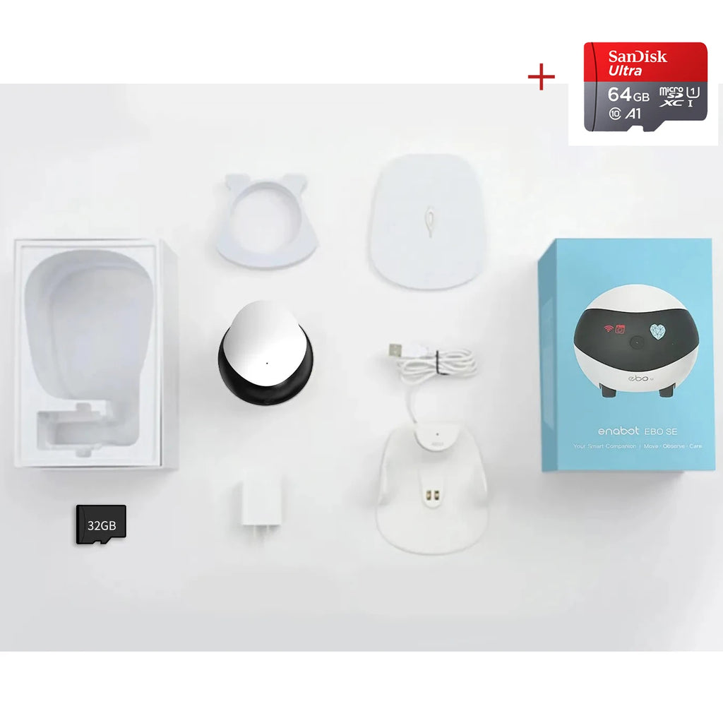Enabot EBO SE Camera Robot for Dog Cat Baby 1080P Pet Camera Startlight Night Vision Wireless Remote Control