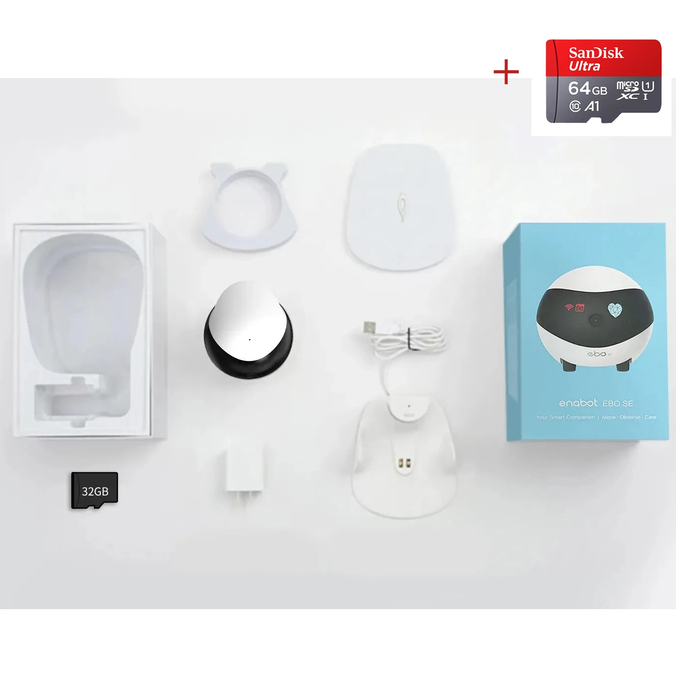 Enabot EBO SE Camera Robot for Dog Cat Baby 1080P Pet Camera Startlight Night Vision Wireless Remote Control