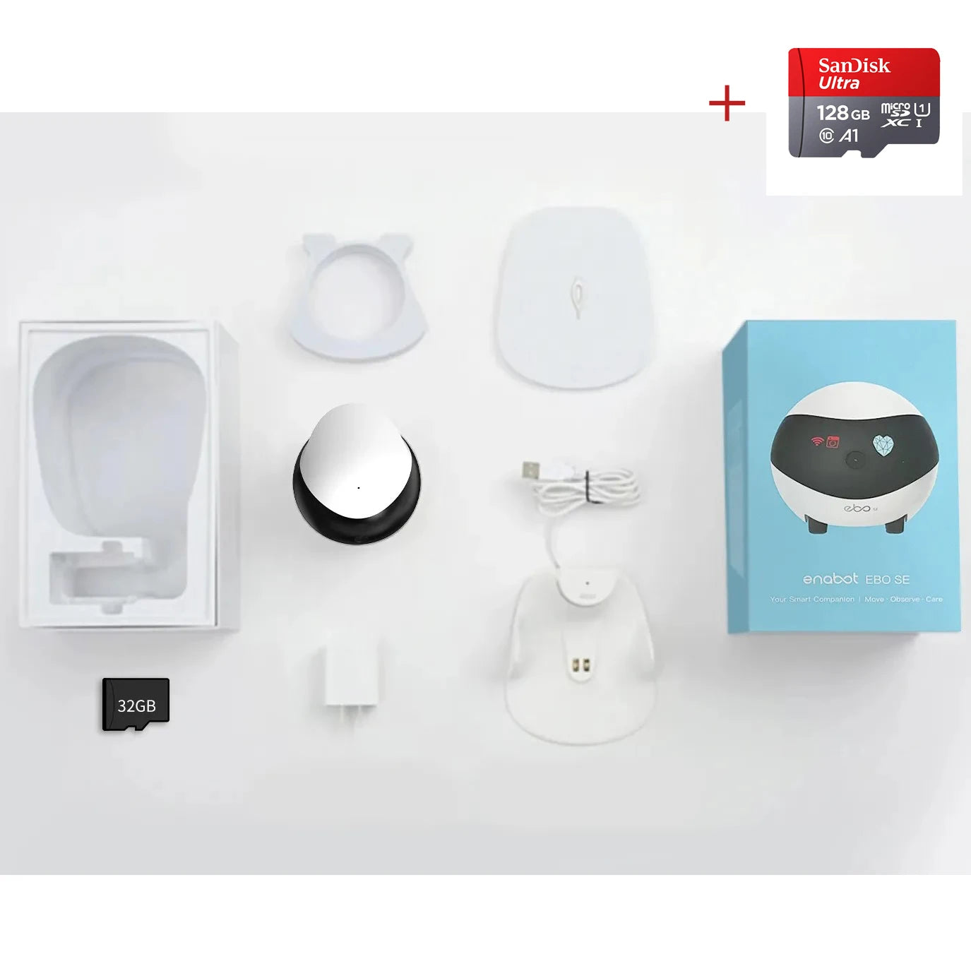 Enabot EBO SE Camera Robot for Dog Cat Baby 1080P Pet Camera Startlight Night Vision Wireless Remote Control