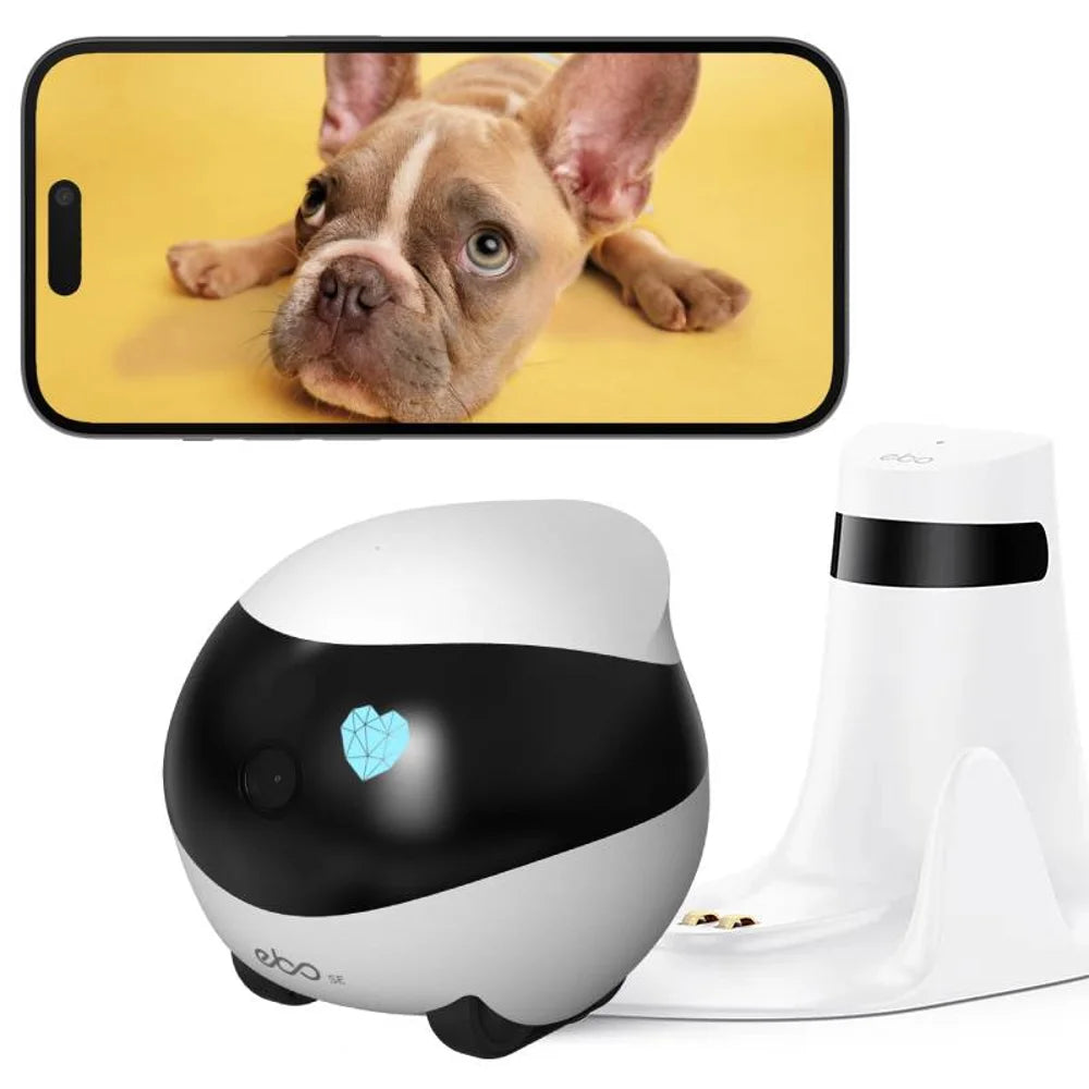 Enabot EBO SE Camera Robot for Dog Cat Baby 1080P Pet Camera Startlight Night Vision Wireless Remote Control